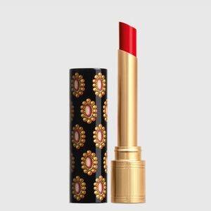 NEW. Gucci Glow & Care Brilliant Lipstick...Golden Red..#25.